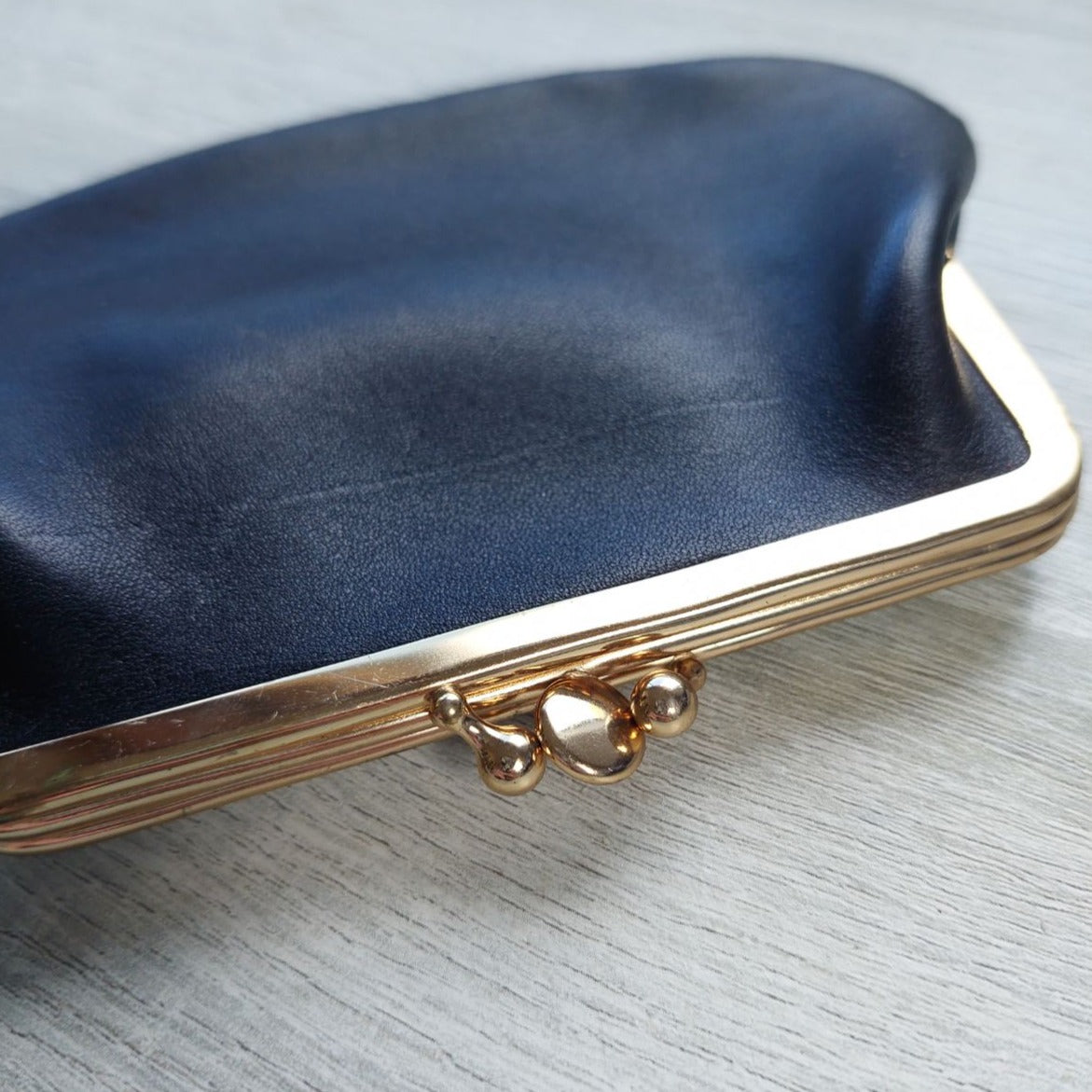 Black Leather Vintage Purse